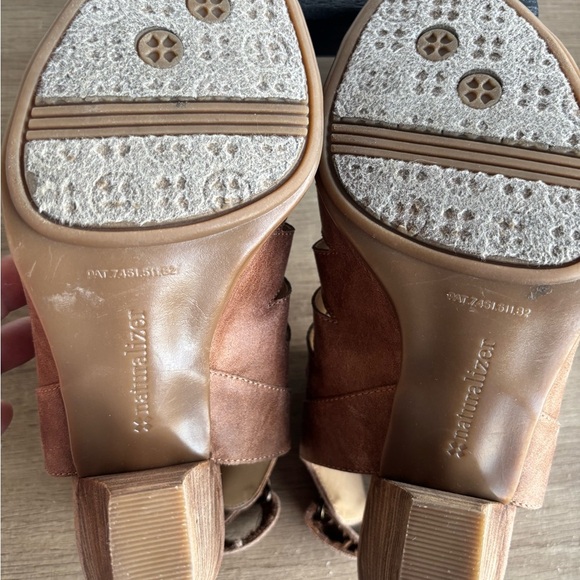 Naturalizer Brown Gladiator Sandals with Peep-Toe Design - Picture 9 of 10